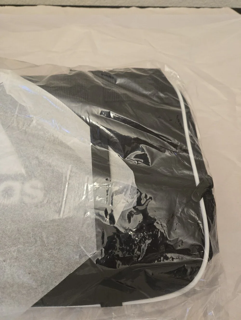 Adidas Defender XS Duffle Bag 18x10.5x9.5 Black White Logo Gym Sports Travel